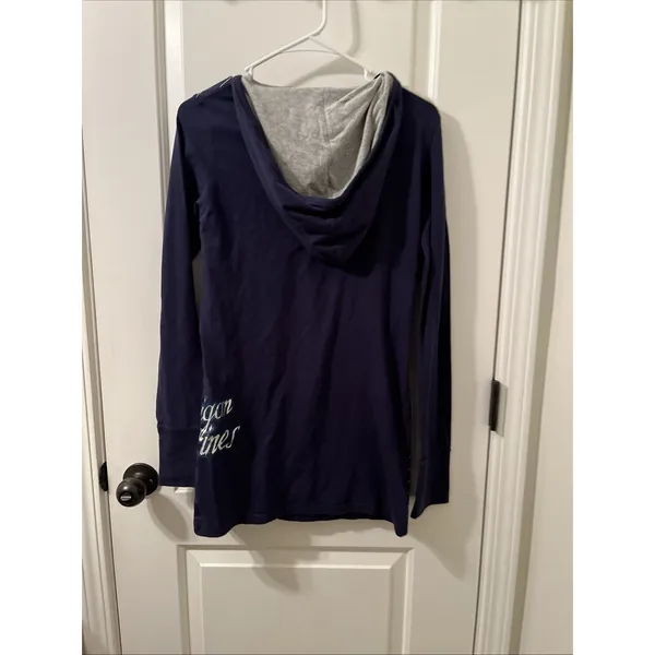 Michigan Wolverines Women's M Striped Hooded Shirt Size M G-III Sports For Her - Image 13
