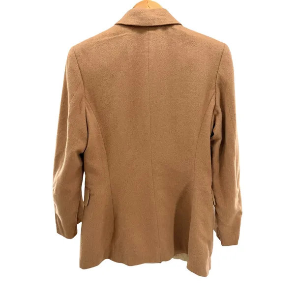 Banana Republic 100% Camel Hair Blazer Made in Italy Tan Double Breasted Size 8 - Image 7
