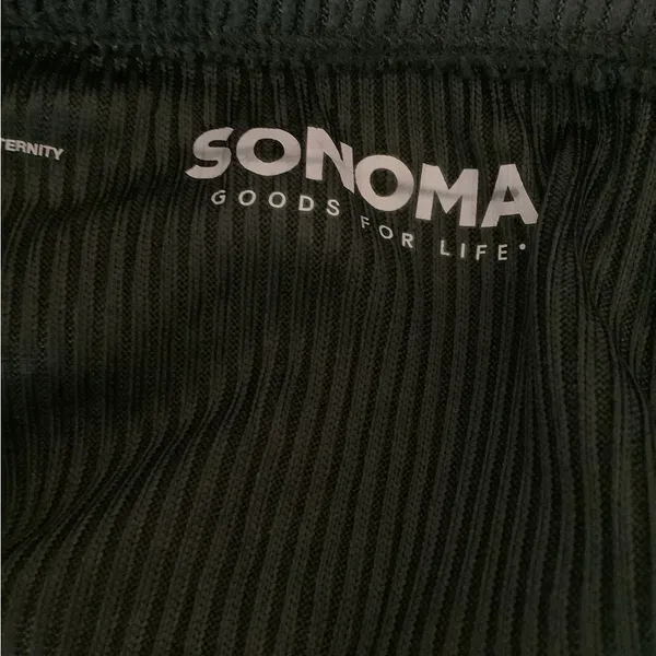 Sonoma Maternity Size XL Goods For Life Black Over-The-Belly Wide Leg Pants. New - Image 5