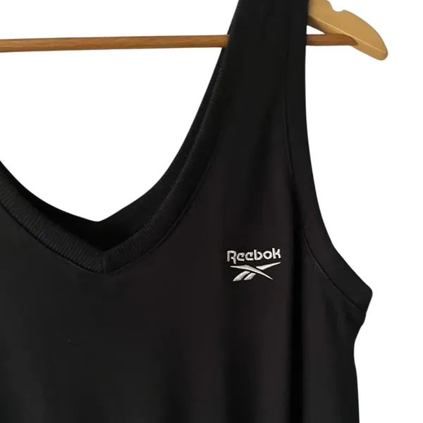 Reebok Identity Romper‎ Women's Size M Black Sleeveless Training Jumpsuit Sporty - Image 3