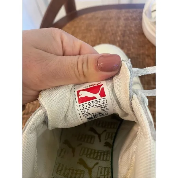 Puma Match leather white sneakers size 7.5 - Image 9