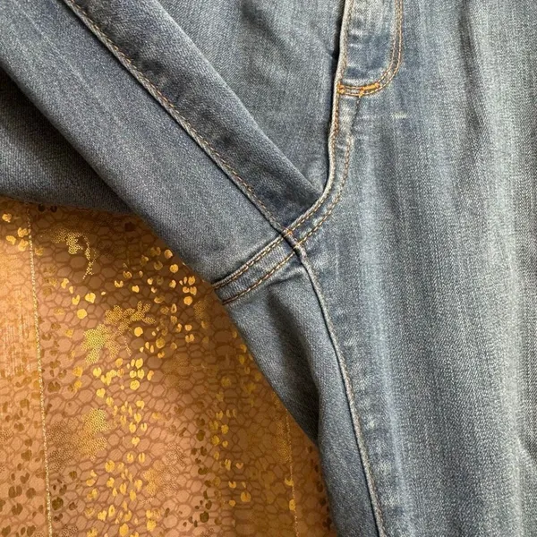 Free People 61855 16515125 Blue Washed Crop Skinny Jeans Size 30 - Image 6