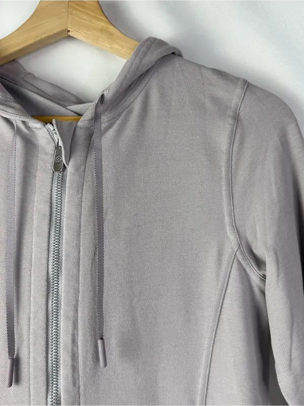 Lululemon Press Pause Lavender Gray Full Zip Athletic Jacket 4 - Image 4