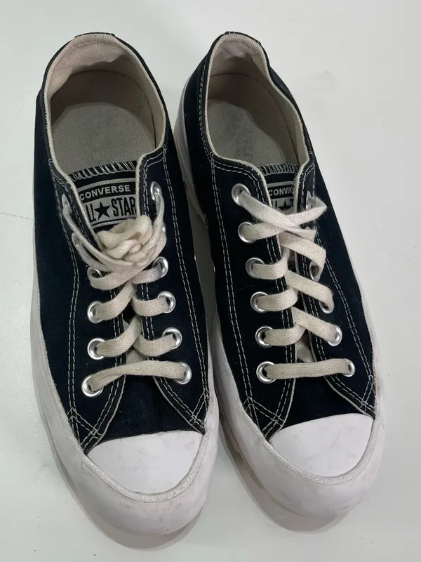 Converse Platform Chuck Taylor All Star Lugged Black White Women 7.5 Academia - Image 9