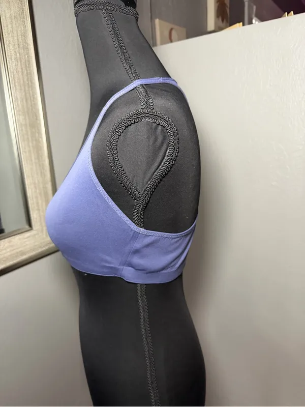 Offline x Aerie Real Me Lightweight Seamless Periwinkle Yes Sports Bra Large - Image 4