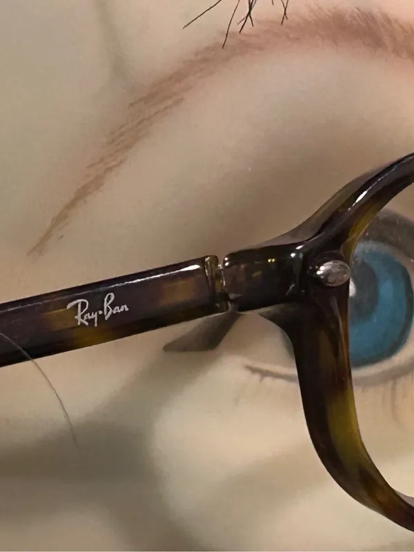 Ray-Ban Tortoise Shell Sunglasses Arm - Brown and Amber frame and case only - Image 3