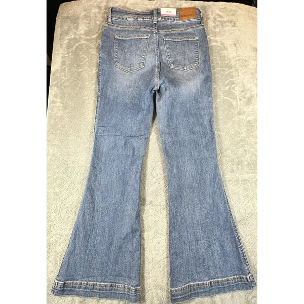 Judy Blue High Waist Petite Tummy Control Flare Jeans 11/30 Retro Hippie New - Image 13