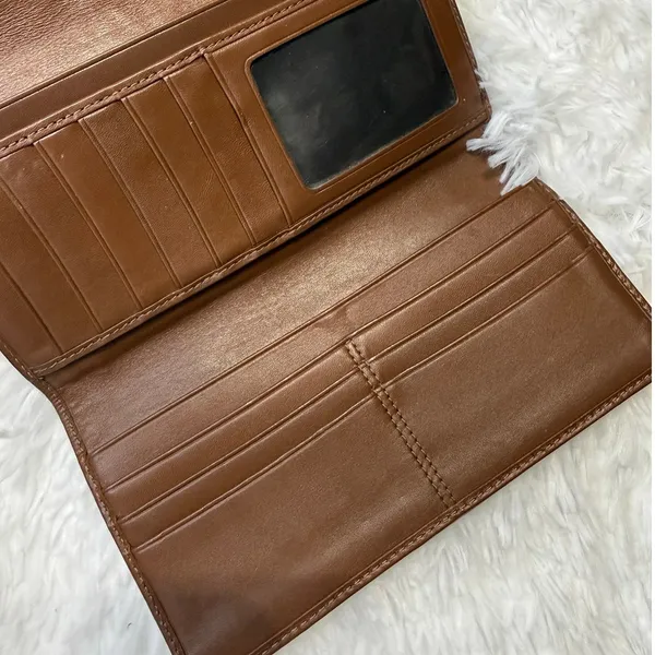 y2k Coach Brown Signature Wallet - Image 7