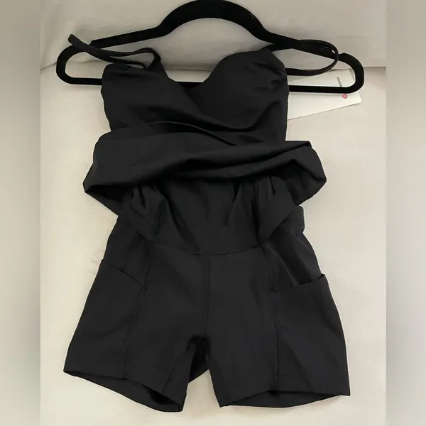 Lululemon NWT Align Cami Strap Black Dress Shorts Underneath Size 0 - Image 11