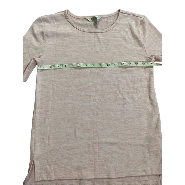 Banana Republic luxespun light Heathered‎ pink top sz XS - Image 4