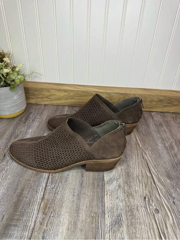 Vince Camuto Womens Paleta Brown Leather Upper Pointed Toe Ankle Booties 10 - Image 5