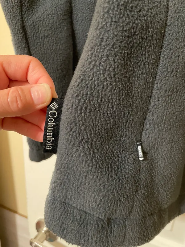 Columbia Jacket Women’s Small Gray Core Interchange Fleece Full Zip Coat Sweater Size Small - Image 4