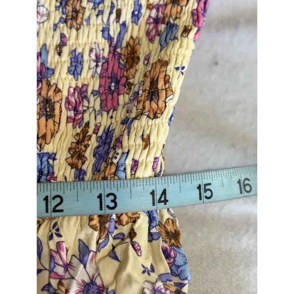 Southern Fried Chics Floral Fit Flare Dress NWT Sz XL Lined Smocked Long Sl - Image 8