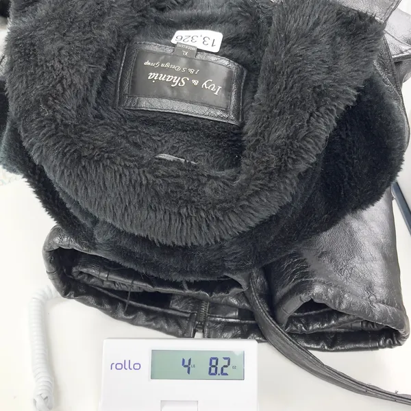Ivy And Shania Women‎ Leather Jacket XL Belted Faux Fur Hooded Winter Edgy - Image 16