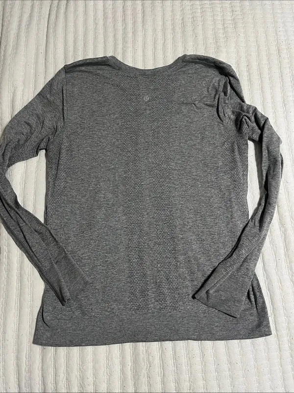 lululemon athletica Heathered Gray Long-Sleeve Crew - Image 2