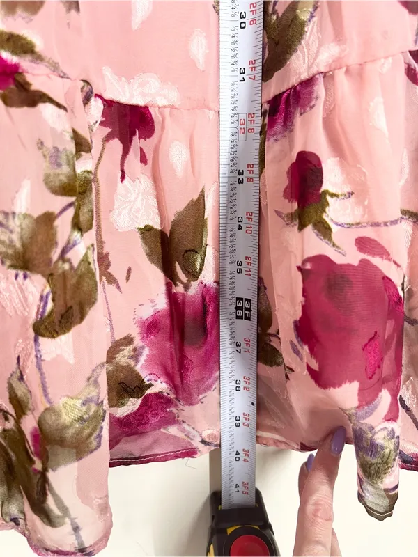 Lulu’s Pink Floral Tie-Shoulder Midi Dress - Image 14
