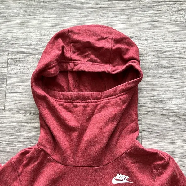 Nike Funnel Neck Red Hoodie Size XS - Image 4