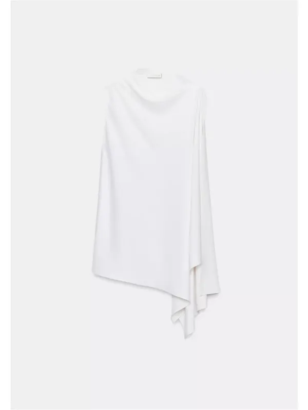 Zara Zw collection asymmetrical cape top - Image 3