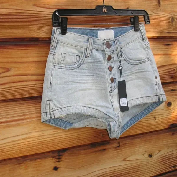 NWT High Rise Denim Shorts - Image 3