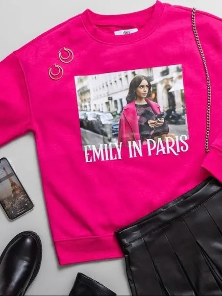 Emily in Paris Official Netflix Crewneck - Image 2