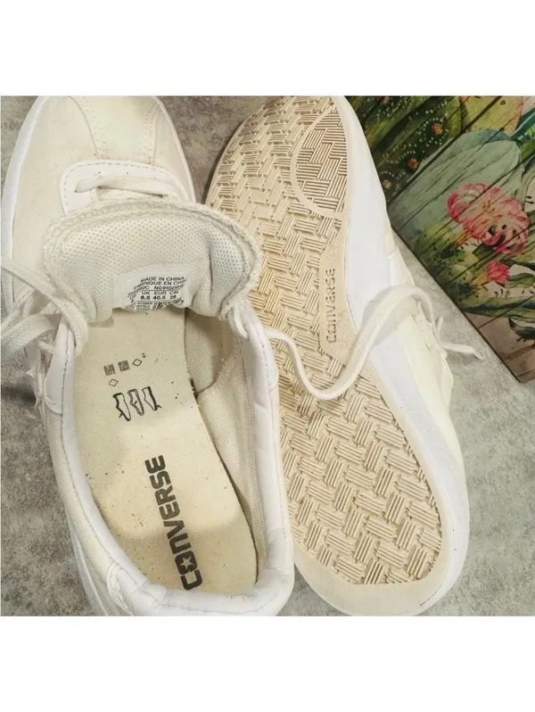 Converse Breakpoint Glam Low Top White Women's Sneaker Size 9 - Image 6