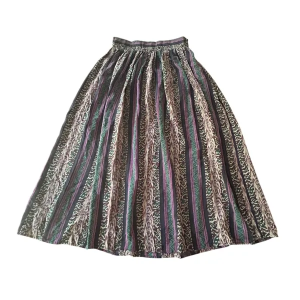 Vintage 90s Pacific Silk Studio Maxi Skirt Medium 100% Silk Boho‎ Flowy Eclectic - Image 2