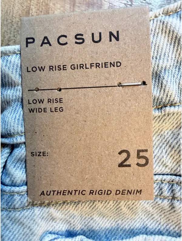 PacSun Jeans Low-Rise Wide-Leg Girlfriend 25 - Image 3