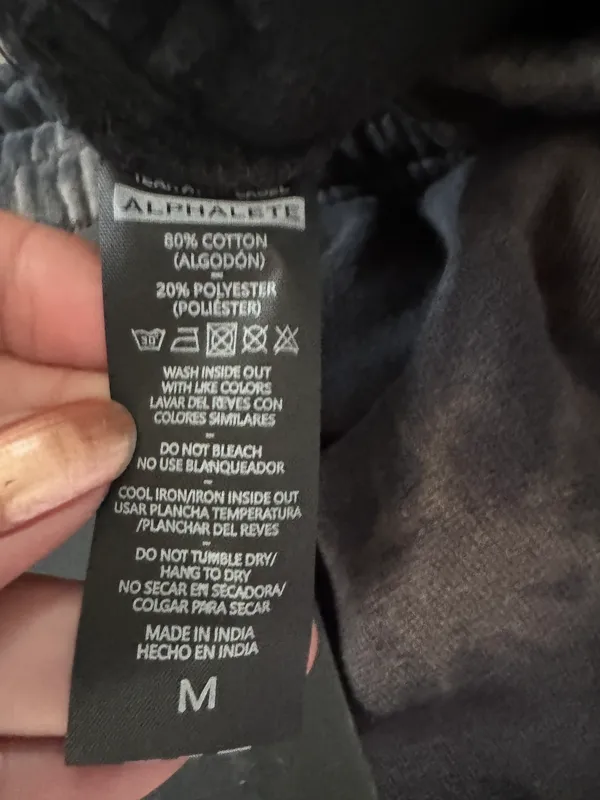 Alphalete Womens Washed Row-Cut Short - Faded Black , Size Medium - Image 7
