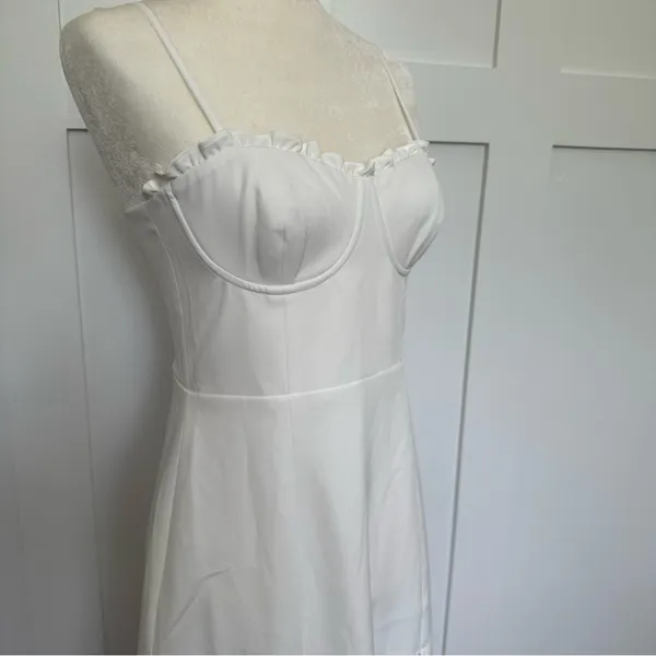 French Connection White Corset Dress - Image 5