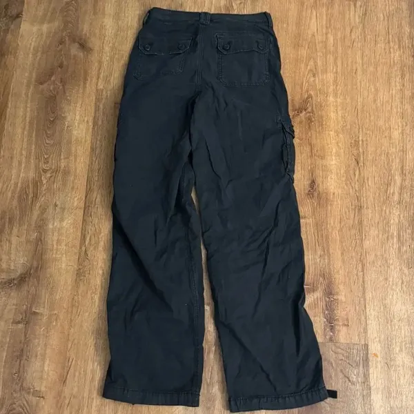 American Eagle Black Baggy Jogger Pants Jeans Women’s 0 - Image 2