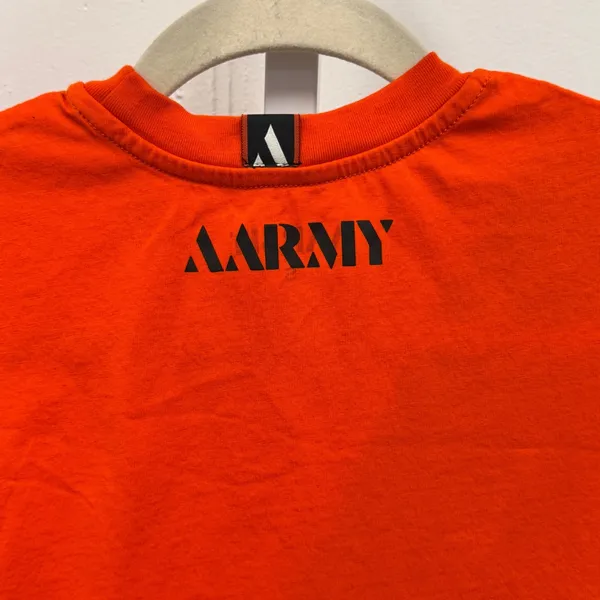 AARMY Women's Cropped Activewear Tank Top EJ1 Bright Orange Small‎ - Image 6