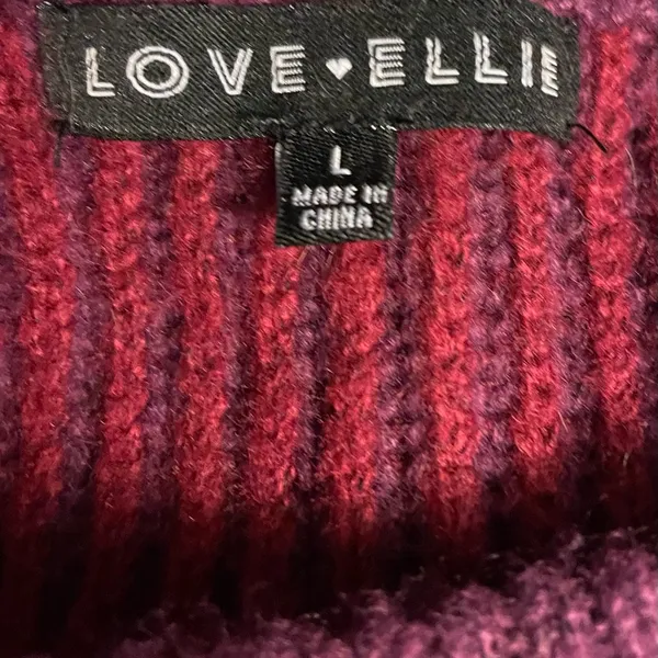 Love & Ellie Plum Ribbed Knit Sweater for Women - Image 5