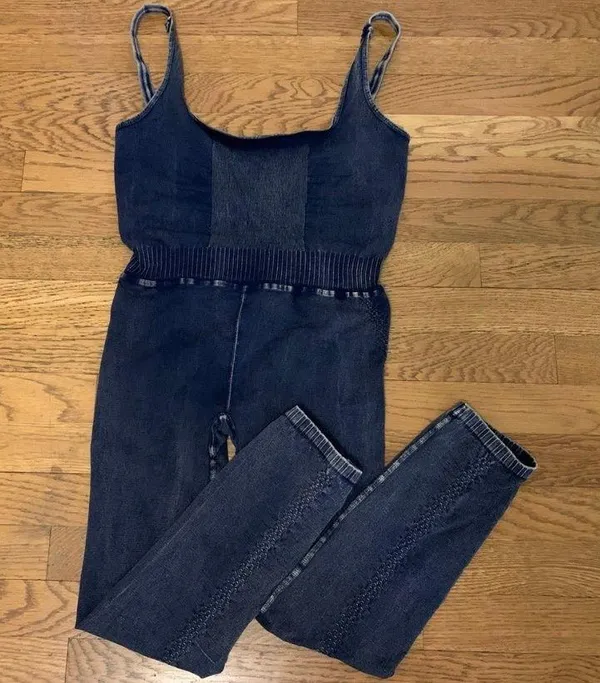 Free People Movement Good Karma Onesie deepest Navy size M/L - Image 7