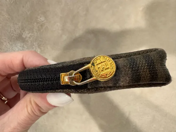 Fendi Vintage Pequin Stripe Pouch - Image 4