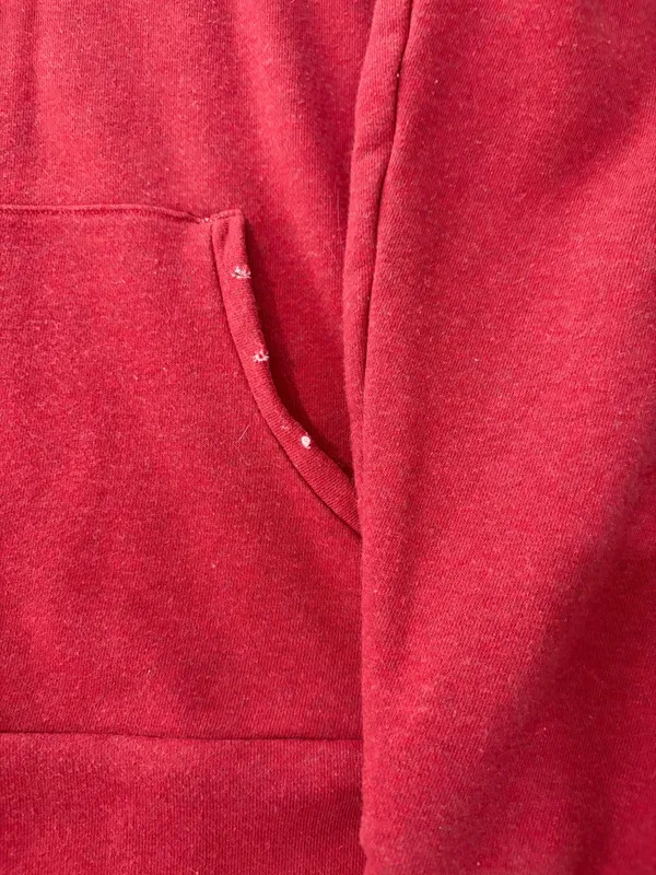Chelsea DeBoer Lily & Lottie Red Distressed Hoodie Sweatshirt XS - Image 5