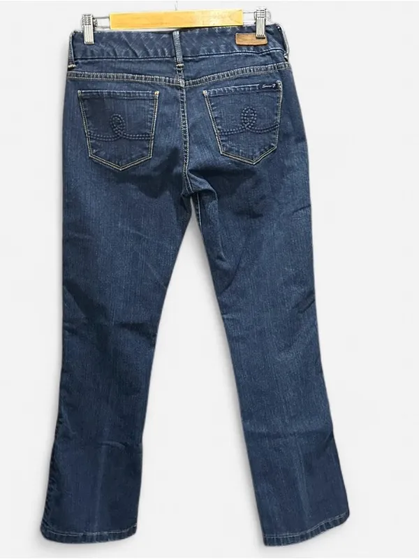Seven7 Y2K Ultra Low Rise Bootcut Jeans 28 Hip Hugger McBling Indie Sleaze - Image 5