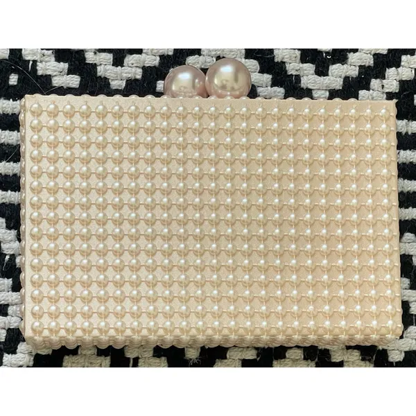 MAC Cosmetics Pearl Embellished Clutch - Image 9