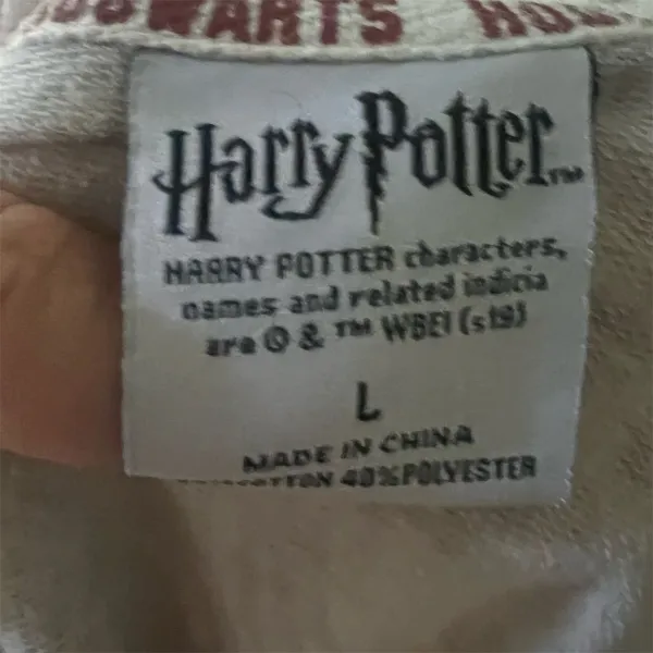 Harry Potter Hogwarts Sketch Cinch Waist Sweatshirt Unisex L Multicolor - Image 9