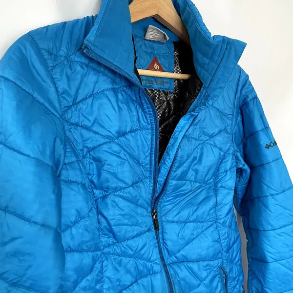 Columbia blue puffer coat omni-heat thermal comfort women's size small‎ winter - Image 6
