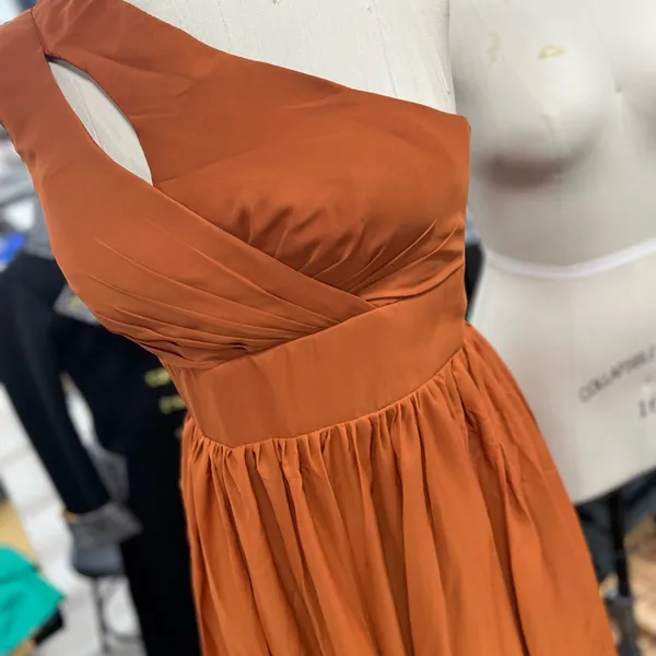 Long Bridesmaid Dress with Slit Pockets Chiffon Formal Dress for Women 12 - Image 2