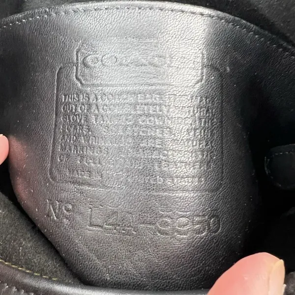 Coach Legacy Crossbody Bag Black Leather Vintage Janice‎ Ricardi-Desantos 9950 - Image 13