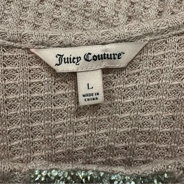 Juicy Couture Shimmer Cutout Tank Top Women’s Large - Image 3