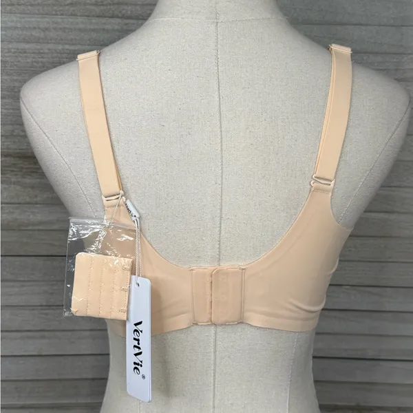 VERTVIE Seamless Wire Free Bra Beige - Image 2