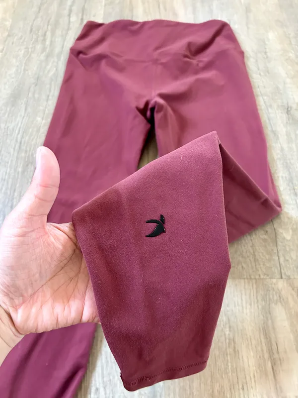 Glyder burgundy leggings sport bra set size S. - Image 8