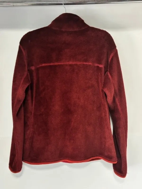 Patagonia Re-Tool Snap-T Polartec Thermal Pro Fleece XL Burgundy Rust Trim Cozy - Image 4