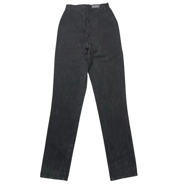 Vintage Rocky Mountain Black Denim High Rise Jeans Tall / Long Inseam - Image 5