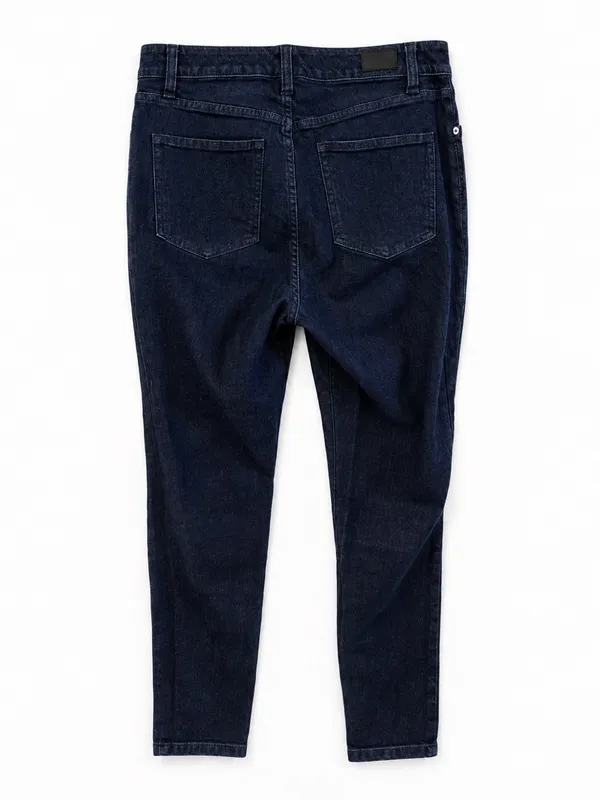 Lauren Ralph Lauren Regal Skinny Jeans Womens 10 Dark Wash Tuxedo Stripe - Image 4