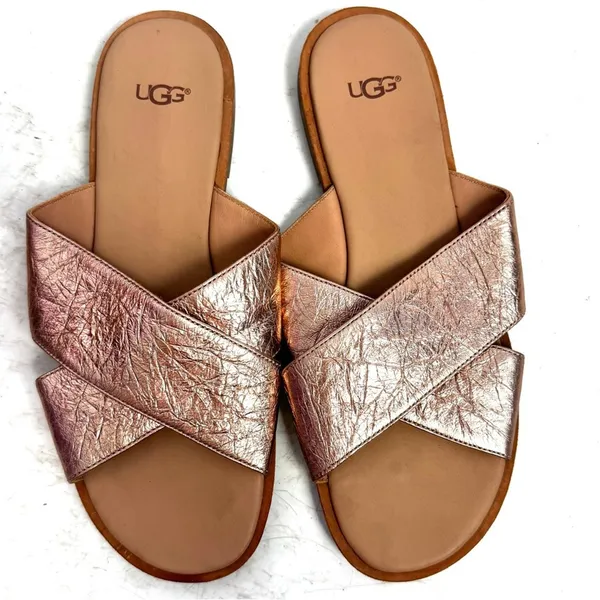 UGG Joni Rose Gold Sandals Shoes Size 9 - Image 2