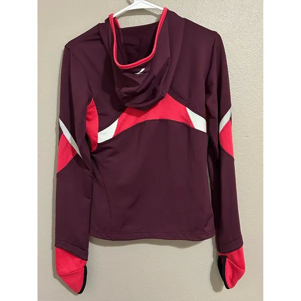 Brooks Pink Purple Half Zip Reflective Running Pullover Sweater Women’s Medium - Image 4