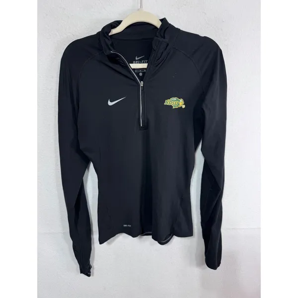 Nike Small Black 1/4 Zip Top Women's NDSU‎ Bison Dri-Fit Training - Image 10
